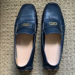 Cole Han Shelby Driver Moccasin Loafer Blue 8.5